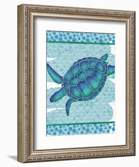 Watercolor Turtle-Melody Hogan-Framed Art Print