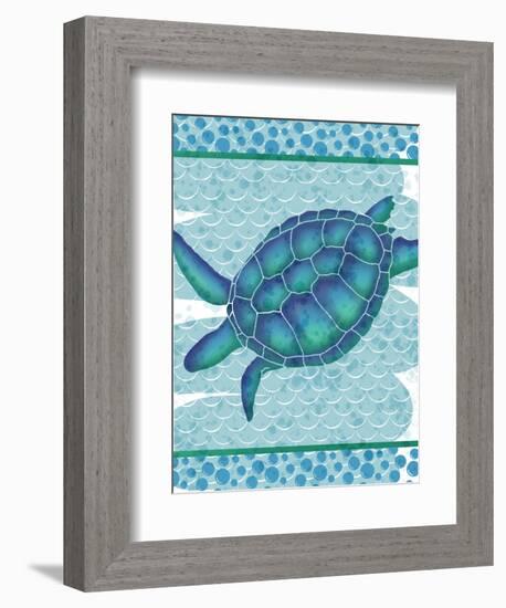 Watercolor Turtle-Melody Hogan-Framed Art Print