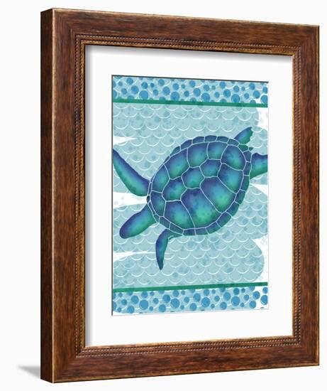 Watercolor Turtle-Melody Hogan-Framed Art Print