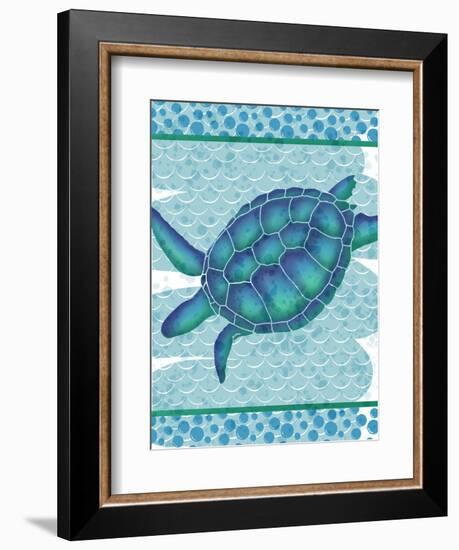 Watercolor Turtle-Melody Hogan-Framed Art Print