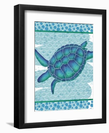 Watercolor Turtle-Melody Hogan-Framed Art Print