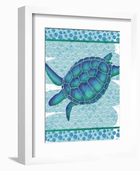 Watercolor Turtle-Melody Hogan-Framed Art Print