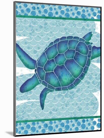 Watercolor Turtle-Melody Hogan-Mounted Art Print