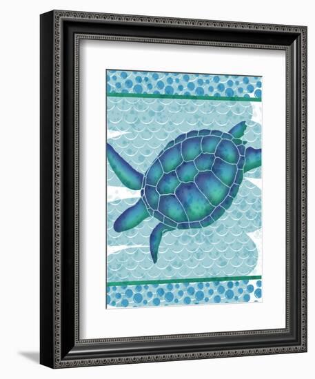 Watercolor Turtle-Melody Hogan-Framed Art Print