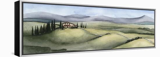 Watercolor Tuscany III-Grace Popp-Framed Stretched Canvas