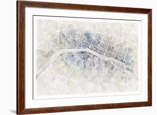 Watercolor Wanderlust Paris-Laura Marshall-Framed Art Print