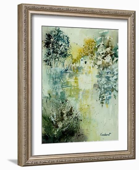 Watercolor Watermill-Pol Ledent-Framed Art Print