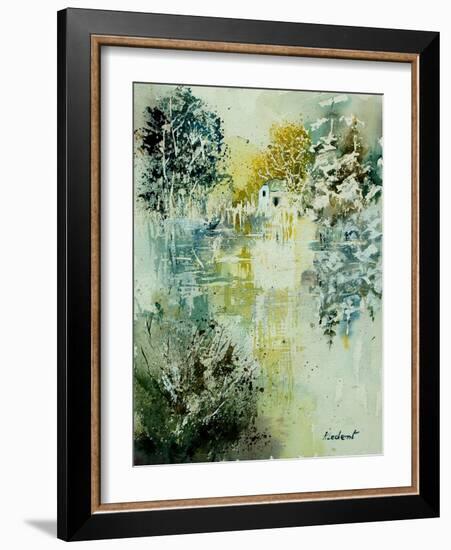 Watercolor Watermill-Pol Ledent-Framed Art Print