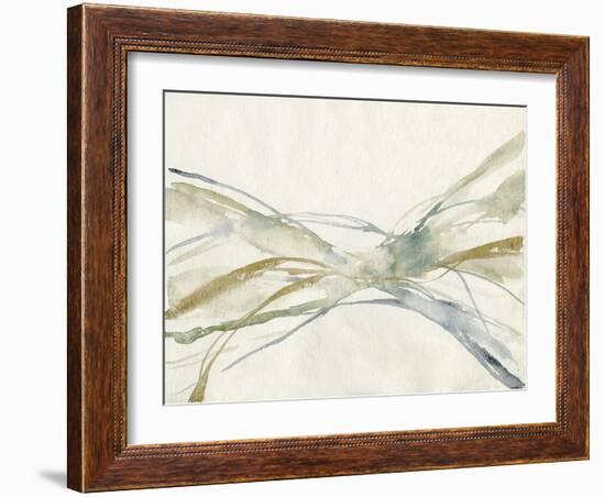 Watercolor Waves II-Jennifer Goldberger-Framed Art Print