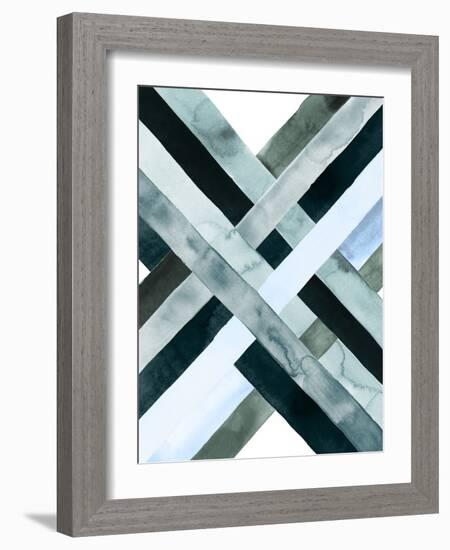 Watercolor Weave I-Grace Popp-Framed Premium Giclee Print