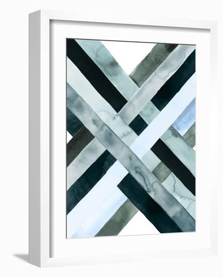 Watercolor Weave I-Grace Popp-Framed Premium Giclee Print