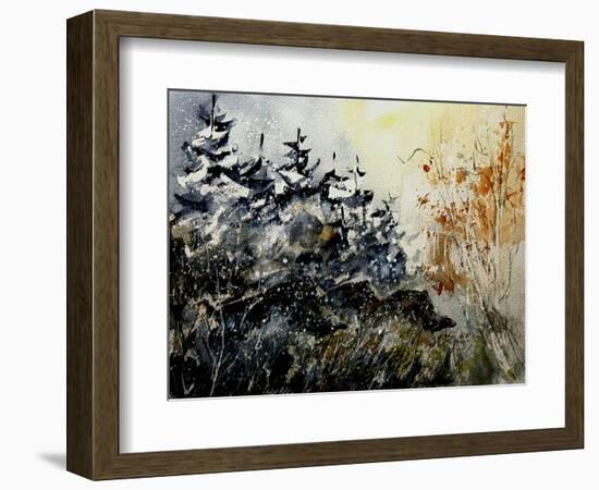 Watercolor Wild Boars-Pol Ledent-Framed Art Print