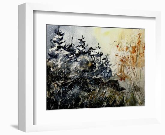 Watercolor Wild Boars-Pol Ledent-Framed Art Print