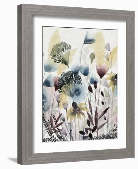 Watercolor Wildflower I-Grace Popp-Framed Art Print