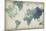 Watercolor World Map-Grace Popp-Mounted Art Print