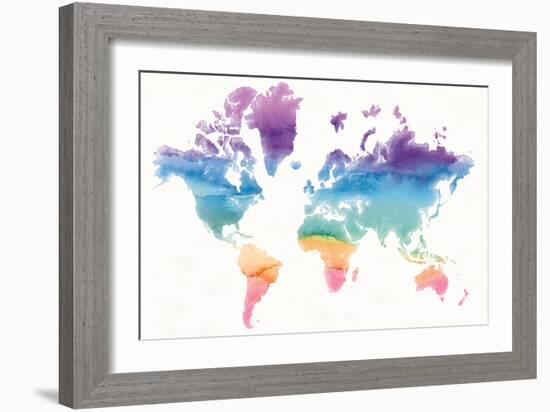 Watercolor World-Mike Schick-Framed Art Print