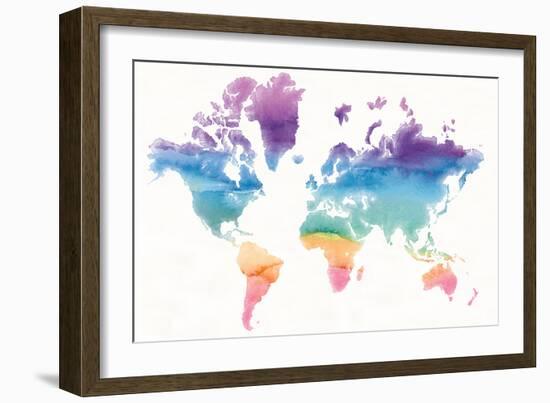 Watercolor World-Mike Schick-Framed Art Print