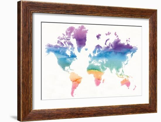 Watercolor World-Mike Schick-Framed Art Print