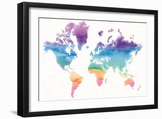 Watercolor World-Mike Schick-Framed Art Print