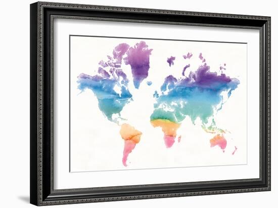 Watercolor World-Mike Schick-Framed Art Print