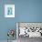 Watercolour Spots Blue Abstract Minimal Modern Art-Sharyn Bursic-Framed Giclee Print displayed on a wall