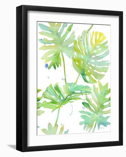 Watercolour Tropical Pattern 1-Mary Escobedo-Framed Art Print