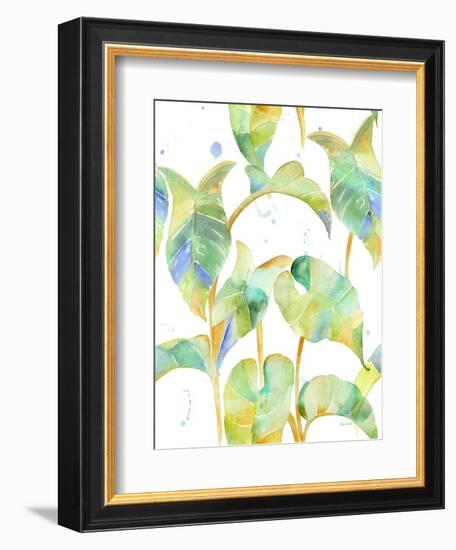 Watercolour Tropical Pattern 2-Mary Escobedo-Framed Art Print