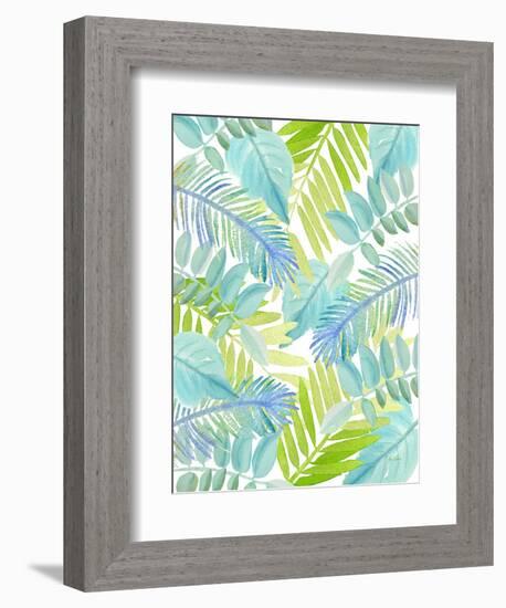 Watercolour Tropical Pattern 3-Mary Escobedo-Framed Art Print