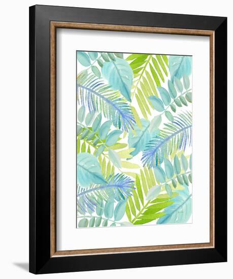 Watercolour Tropical Pattern 3-Mary Escobedo-Framed Art Print