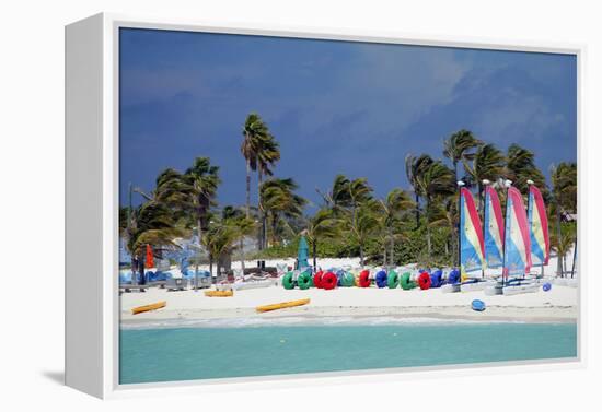 Watercraft Rentals at Castaway Cay, Bahamas, Caribbean-Kymri Wilt-Framed Premier Image Canvas