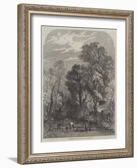 Watercress-Gathering-Samuel Read-Framed Giclee Print