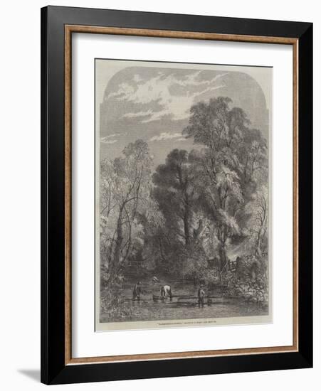 Watercress-Gathering-Samuel Read-Framed Giclee Print