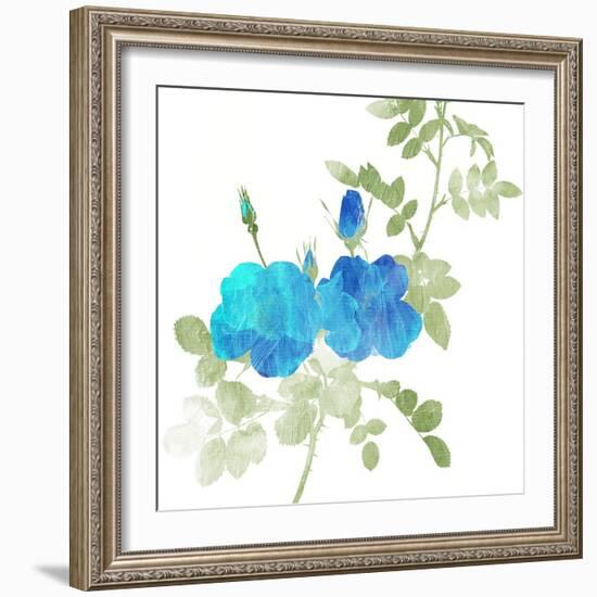 Watered Down Blue-Jace Grey-Framed Art Print