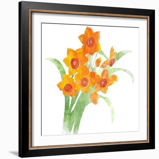 Watered Down Orange-Jace Grey-Framed Art Print