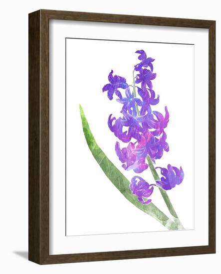 Watered Down Purp Pink-Jace Grey-Framed Art Print