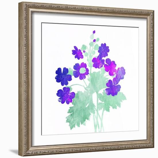 Watered Down Purple-Jace Grey-Framed Art Print