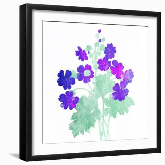 Watered Down Purple-Jace Grey-Framed Art Print