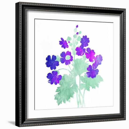 Watered Down Purple-Jace Grey-Framed Art Print