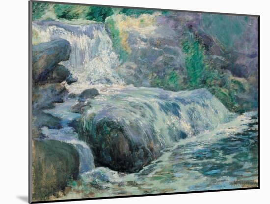 Waterfall, 1895-99-John Henry Twachtman-Mounted Giclee Print