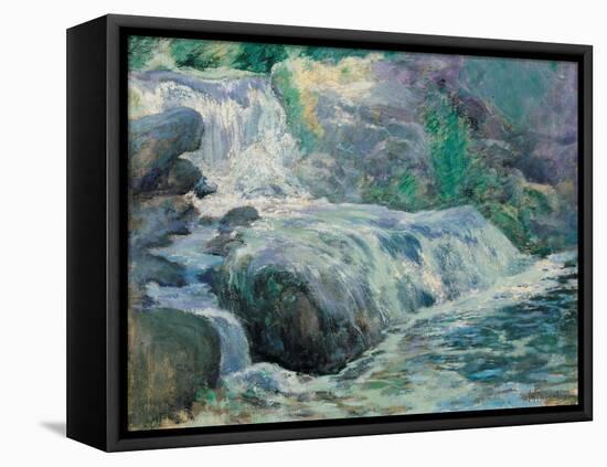 Waterfall, 1895-99-John Henry Twachtman-Framed Premier Image Canvas