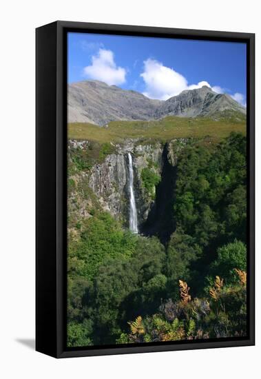 Waterfall Above Glen Brittle, Cuillin Hills, Isle of Skye, Highland, Scotland-Peter Thompson-Framed Premier Image Canvas