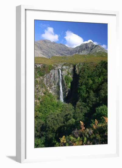 Waterfall Above Glen Brittle, Cuillin Hills, Isle of Skye, Highland, Scotland-Peter Thompson-Framed Photographic Print