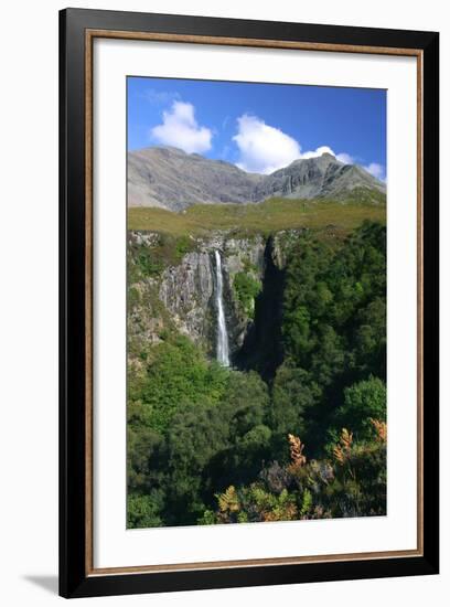 Waterfall Above Glen Brittle, Cuillin Hills, Isle of Skye, Highland, Scotland-Peter Thompson-Framed Photographic Print