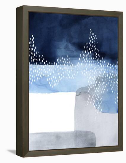 Waterfall Abstract I-Grace Popp-Framed Stretched Canvas