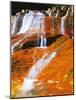Waterfall Along North Creek, Zion National Park, Utah, USA-Scott T. Smith-Mounted Photographic Print