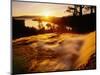 Waterfall at Sunrise in Eagle Creek Above Emerald Bay, Lake Tahoe, California, USA-Adam Jones-Mounted Photographic Print