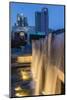 Waterfall at Yerba Buena Gardens at Dusk in San Francisco, California, Usa-Chuck Haney-Mounted Photographic Print