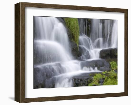 Waterfall Below Old Man of Storr, Near Portree, Isle of Skye, Highland-Lee Frost-Framed Photographic Print