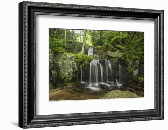 Waterfall, Blue Ridge Mountains, North Carolina, United States of America, North America-Jon Reaves-Framed Photographic Print