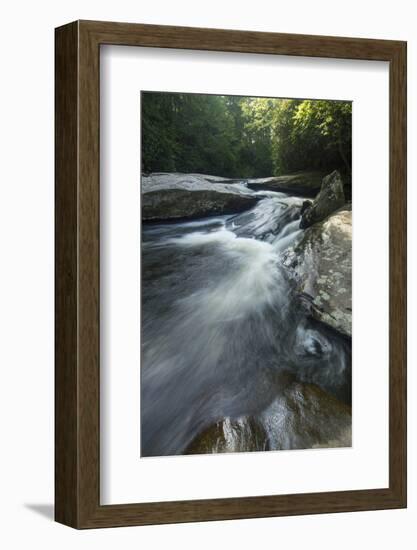 Waterfall, Blue Ridge Mountains, North Carolina, United States of America, North America-Jon Reaves-Framed Photographic Print